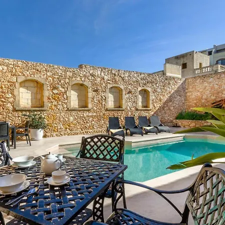 Grand Gozo Farmhouse With Games Room & Pool Sannat Exterior photo